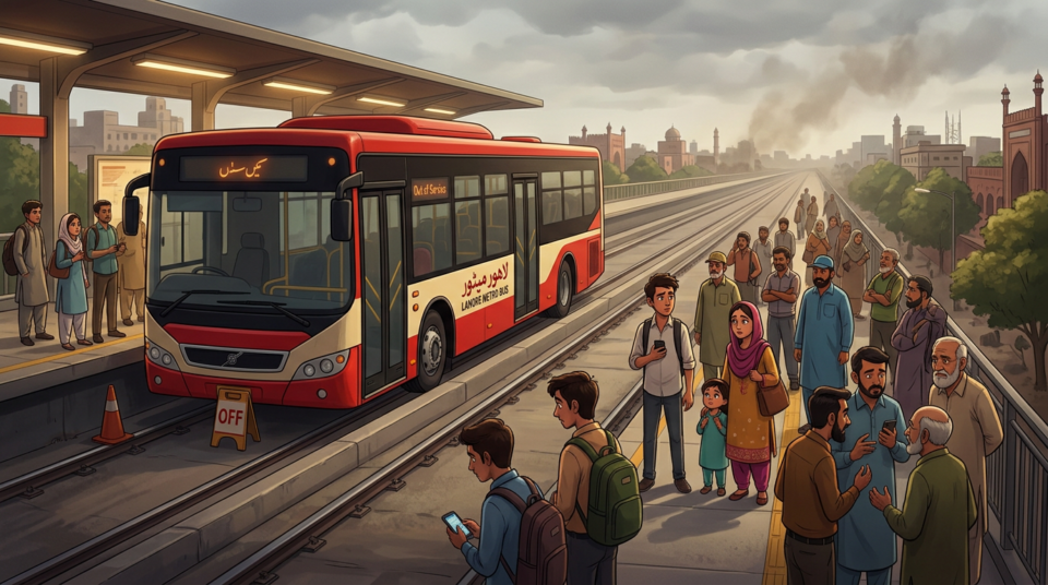 PMA Arranges Alternative Buses as Lahore Metro Bus Suspension Looms