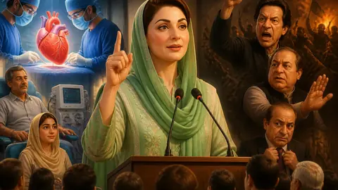 اس خبر کے لیے متحرک اداریاتی خاکہ: مریم نواز کا مفت ہارٹ ٹرانسپلانٹ پروگرام کا اعلان، کہتی ہیں ن لیگ کو نشانہ بنایا جا رہا ہے