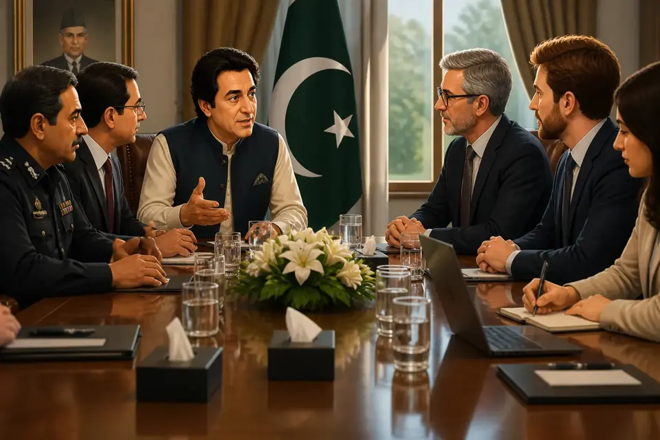 Animated editorial illustration for: Minister tells Google to consider Pakistan’s ‘specific circumstances’