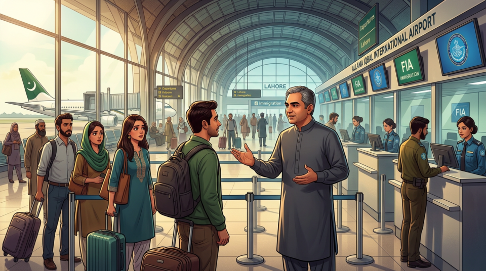 محسن نقوی کا لاہور ایئرپورٹ امیگریشن کا معائنہ