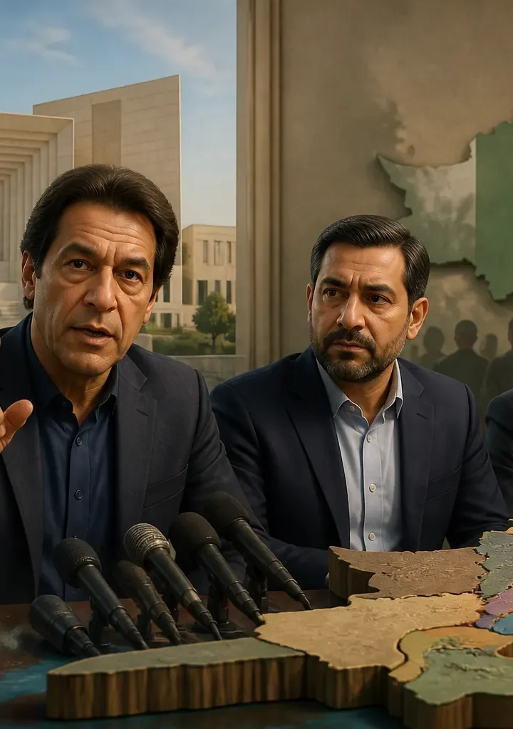 Animated editorial illustration for: MQM-P to Petition Supreme Court for New Provinces, Administrative Units