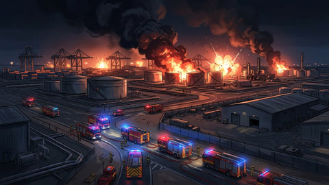 Multiple Explosions Reported in Dubai’s Jebel Ali Industrial Area