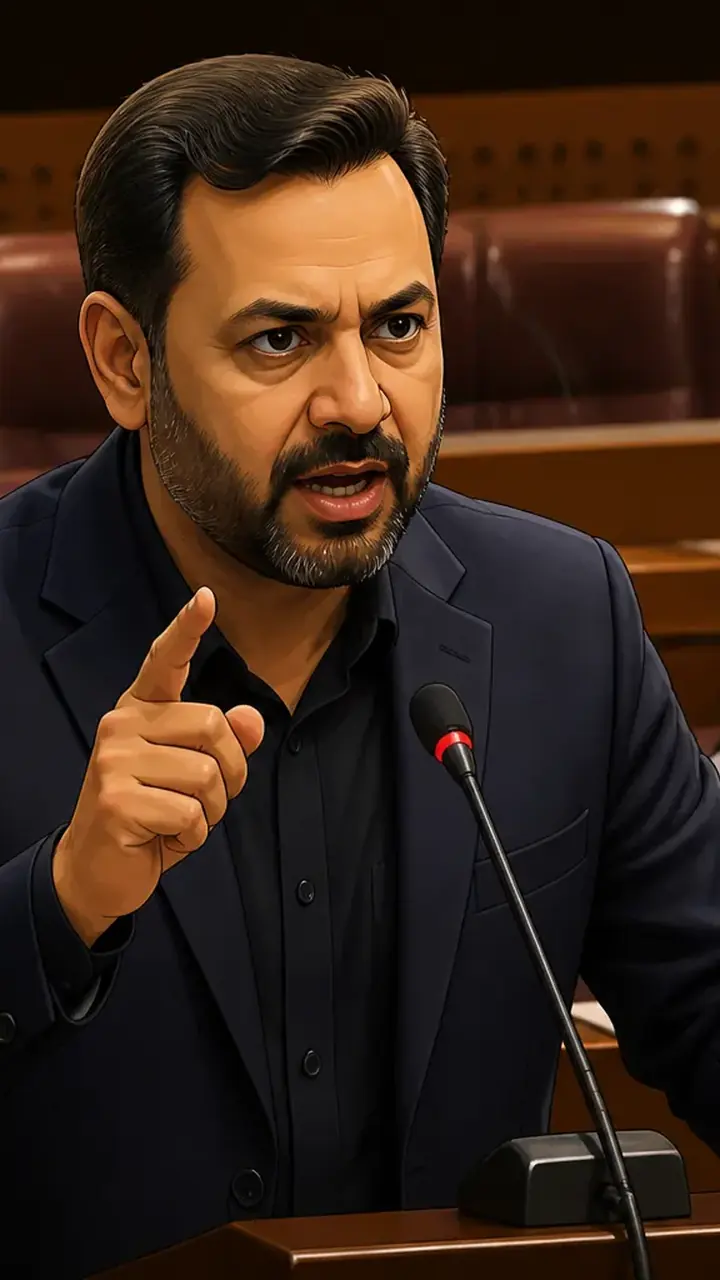 Animated editorial illustration for: Mustafa Kamal vows not to spare anyone responsible for PIMS tragedy