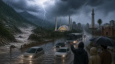 اس خبر کے لیے متحرک اداریاتی خاکہ: پنجاب میں شدید بارشوں سے سیلاب اور تباہی