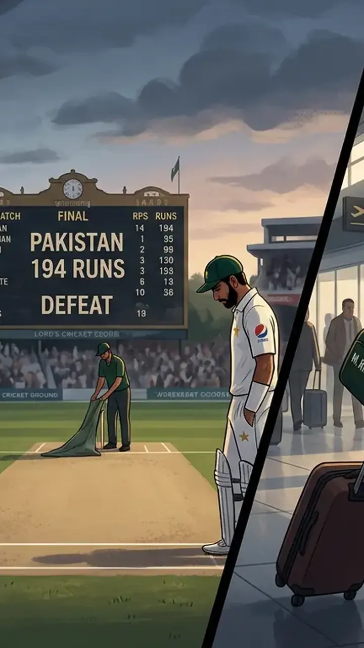 Animated editorial illustration for: PCB launches high-level probe into Imam-ul-Haq injury, reviving past controversy