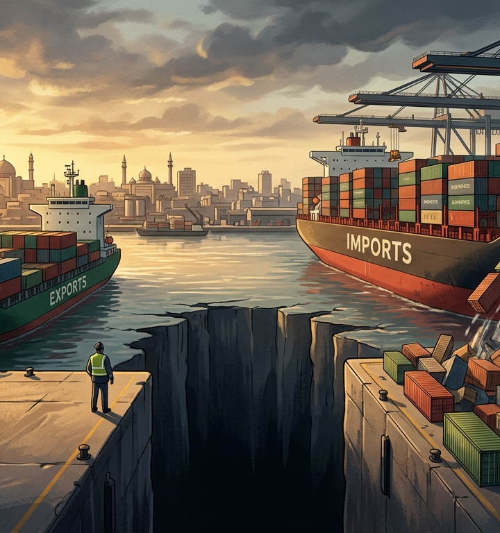 Pakistan’s Trade Deficit Widens to $3.94 Billion in July 2026