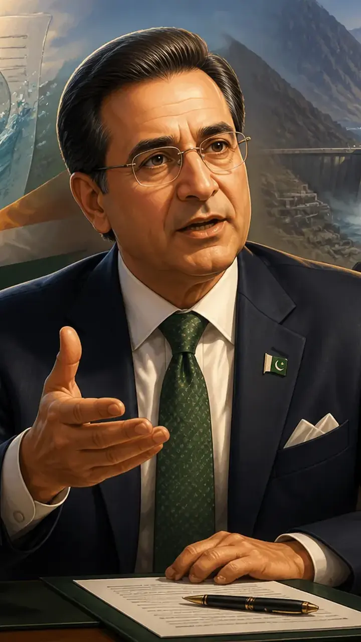 Animated editorial illustration for: Experts Urge Pakistan to Uphold Indus Waters Treaty Amid Tensions