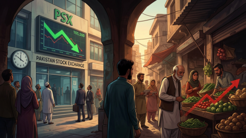 پاکستان اسٹاک مارکیٹ میں مندی؛ جولائی میں مہنگائی کم ہوکر 9.2 فیصد ہوگئی