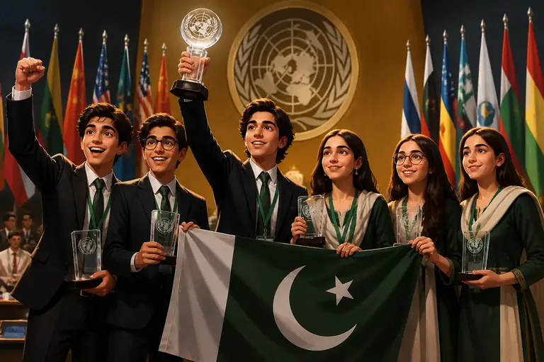 Pakistani students win top awards at Harvard Model United Nations China
