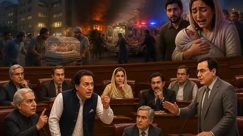 اس خبر کے لیے متحرک اداریاتی خاکہ: پمز نرسری آتشزدگی: قومی اسمبلی میں متفقہ قرارداد منظور، سخت کارروائی کا مطالبہ