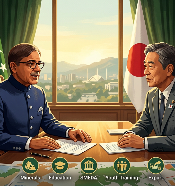 PM Sharif Highlights Revenue Growth, Seeks JICA Minerals Support