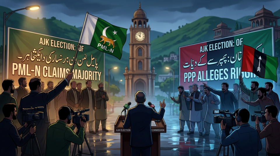 PML-N claims AJK election majority amid PPP rigging allegations