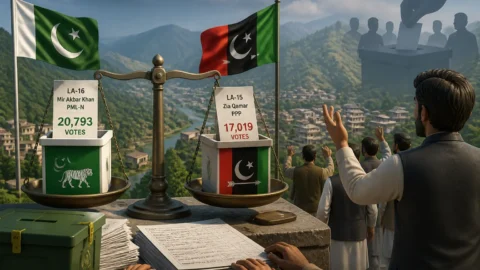 اس خبر کے لیے متحرک اداریاتی خاکہ: نواز شریف کا آزاد کشمیر انتخابات میں دھاندلی کے پیپلز پارٹی کے الزامات پر ردعمل