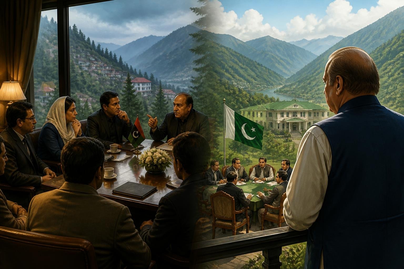 Political maneuvering sees PPP meeting in Murree, Nawaz active in AJK