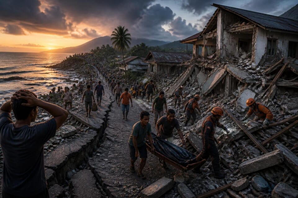 Powerful 7.7-Magnitude Quake in Indonesia Kills at Least 20 People