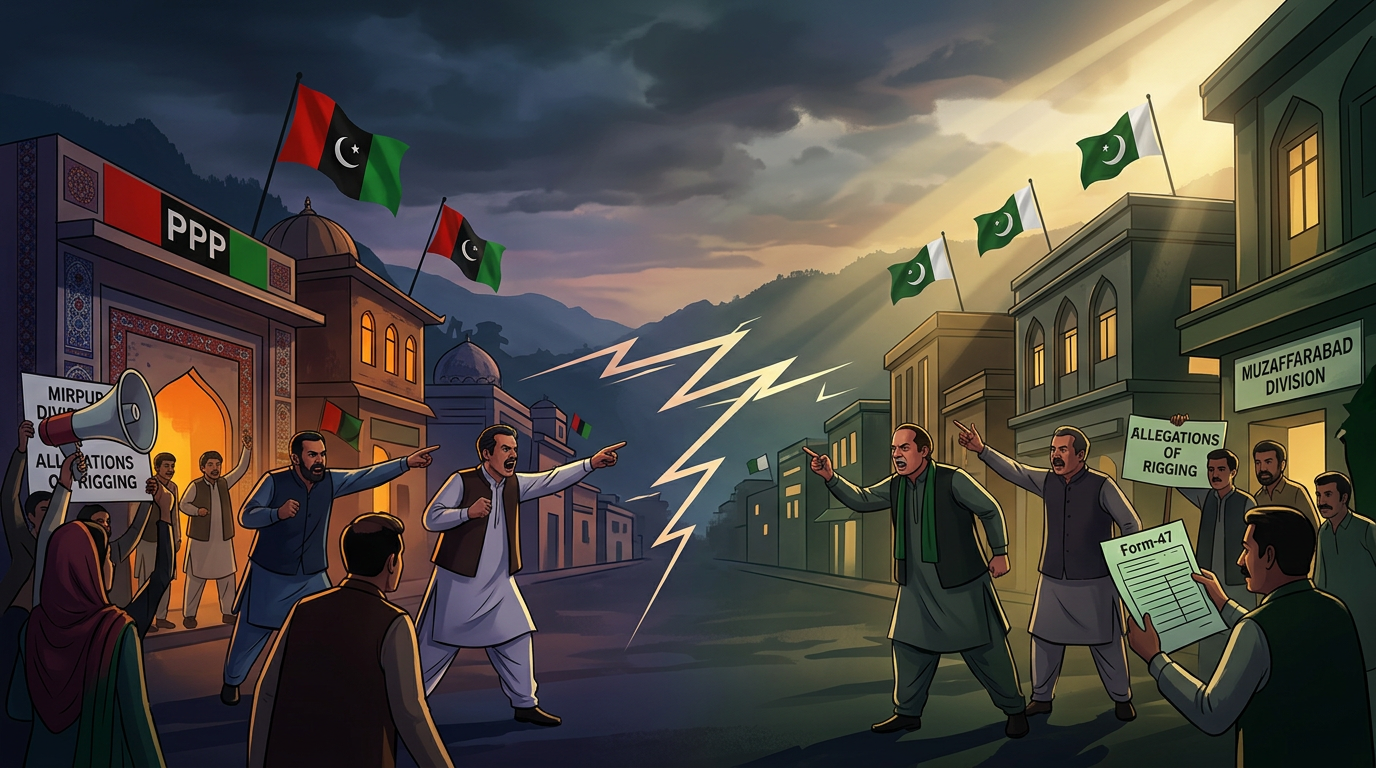 PPP, PML-N Exchange Barbs Amid AJK Elections, Rigging Allegations