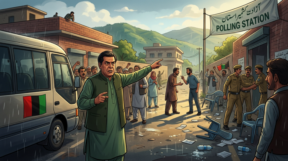 آزاد کشمیر انتخابات: پیپلز پارٹی کے دھاندلی اور تشدد کے الزامات