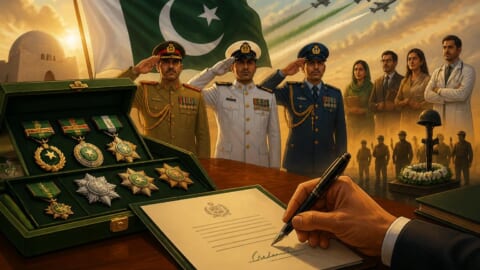 President Zardari approves military and civil awards on Independence Day
