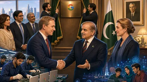 اس خبر کے لیے متحرک اداریاتی خاکہ: گوگل نے اسلام آباد میں دفتر کھول دیا، وزیراعظم شہباز شریف سے ملاقات