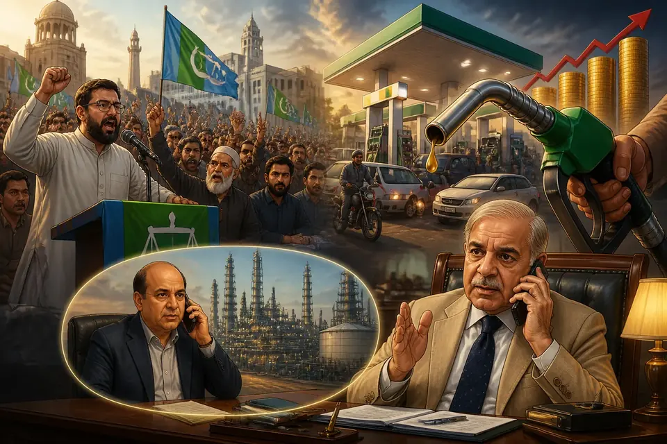 Animated editorial illustration for: Protests Over Petrol Prices Grip Cities as Dealer Margins Set to Rise