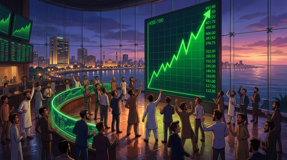 PSX KSE-100 index surges over 2,200 points on easing geopolitical tensions