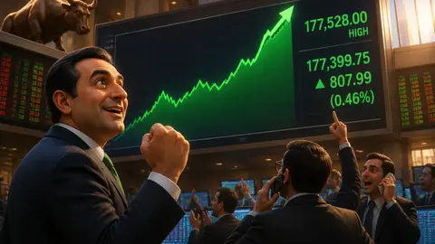 اس خبر کے لیے متحرک اداریاتی خاکہ: پاکستان اسٹاک ایکسچینج میں تیزی، KSE-100 انڈیکس 574 پوائنٹس اضافے کے بعد 177,166 پر بند