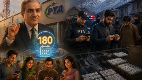 Animated editorial illustration for: PTA sets 180-day minimum validity for prepaid mobile balance