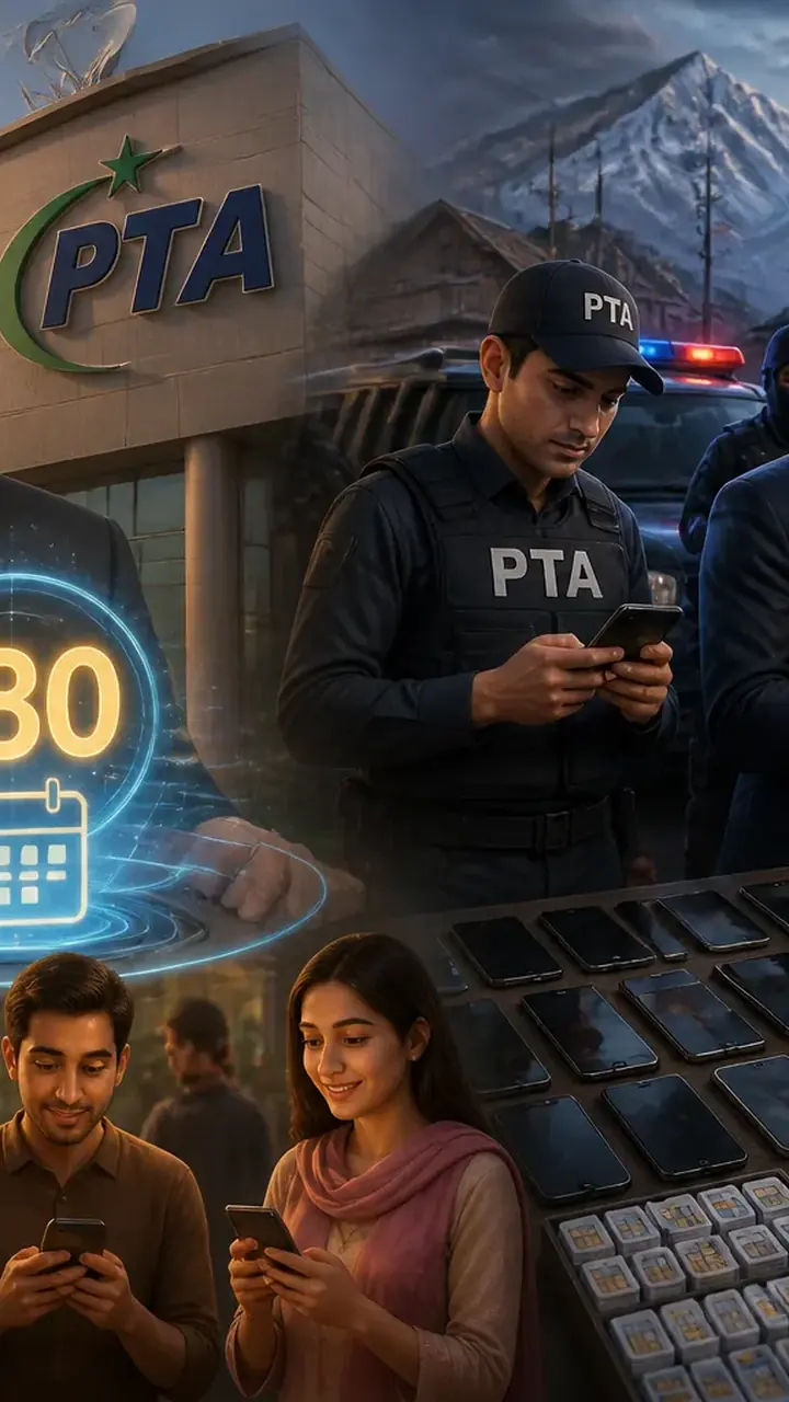Animated editorial illustration for: PTA sets 180-day minimum validity for prepaid mobile balance