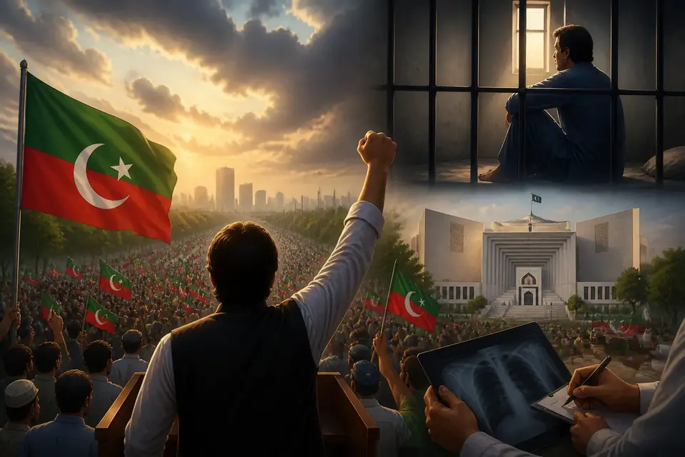 اس خبر کے لیے متحرک اداریاتی خاکہ: 27 ستمبر کے لانگ مارچ کے لیے حتمی تیاریاں مکمل، پی ٹی آئی کا دعویٰ