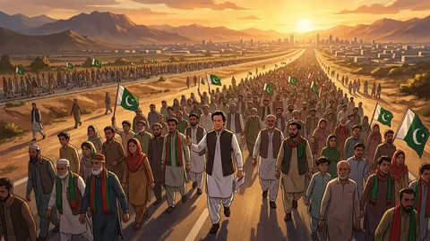 اس خبر کے لیے متحرک اداریاتی خاکہ: پی ٹی آئی نے 27 ستمبر کے ‘آزادی مارچ’ کے لیے عطیات مانگ لیے