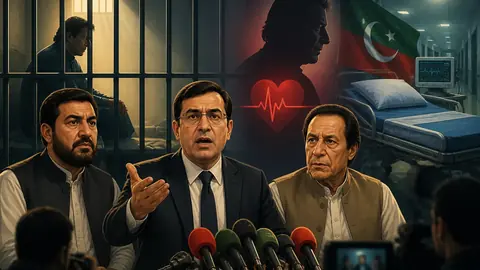 اس خبر کے لیے متحرک اداریاتی خاکہ: عمران خان کی صحت کے خدشات، پی ٹی آئی کا ہسپتال منتقلی کا مطالبہ شدت اختیار کر گیا