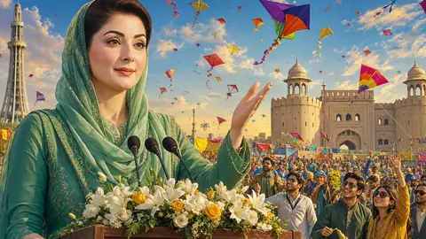 Animated editorial illustration for: Affordable kites and string to be available for Lahore’s Basant festival