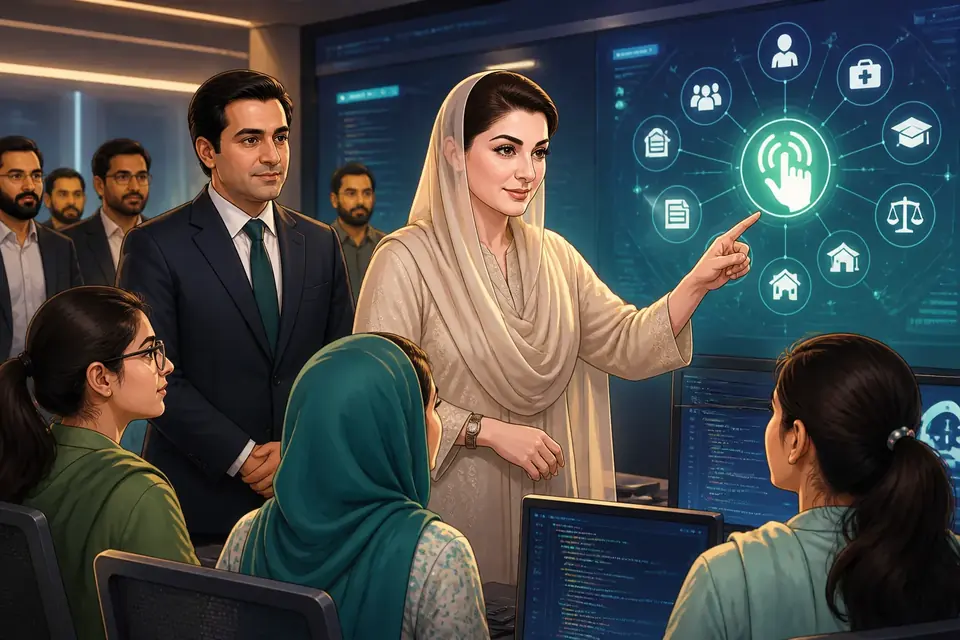 اس خبر کے لیے متحرک اداریاتی خاکہ: پنجاب تمام عوامی خدمات ‘مریم کی دستک’ ایپ پر یکجا کرے گا