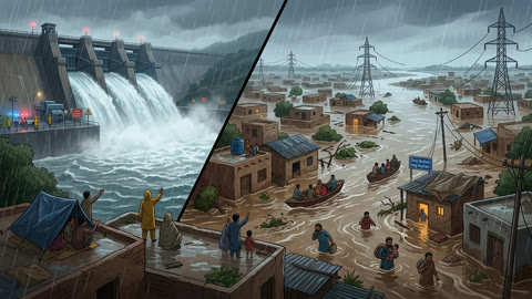 Rawal Dam spillways opened amid heavy rains; flooding in Sheikhupura