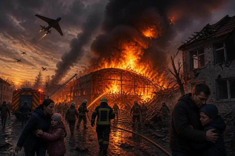 Russian Drone Attack on Ukraine Arms Depot Kills 37, Injures 42