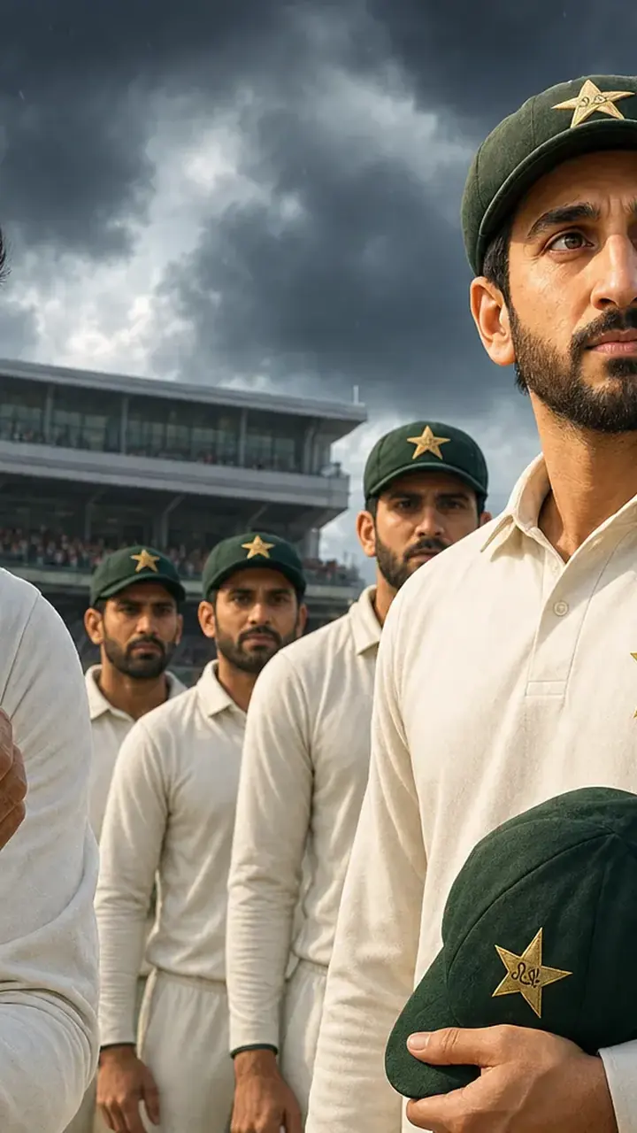Animated editorial illustration for: England Crush Pakistan by an Innings and 103 Runs in First Test