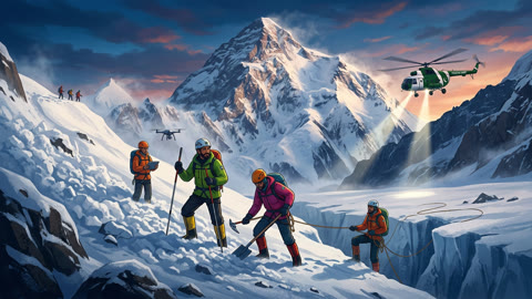 Search Resumes for Seven Missing Climbers After Broad Peak Avalanche