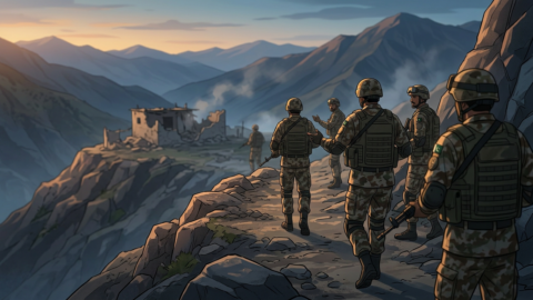 سیکیورٹی فورسز نے سوات شہر میں مشترکہ گشت کیا