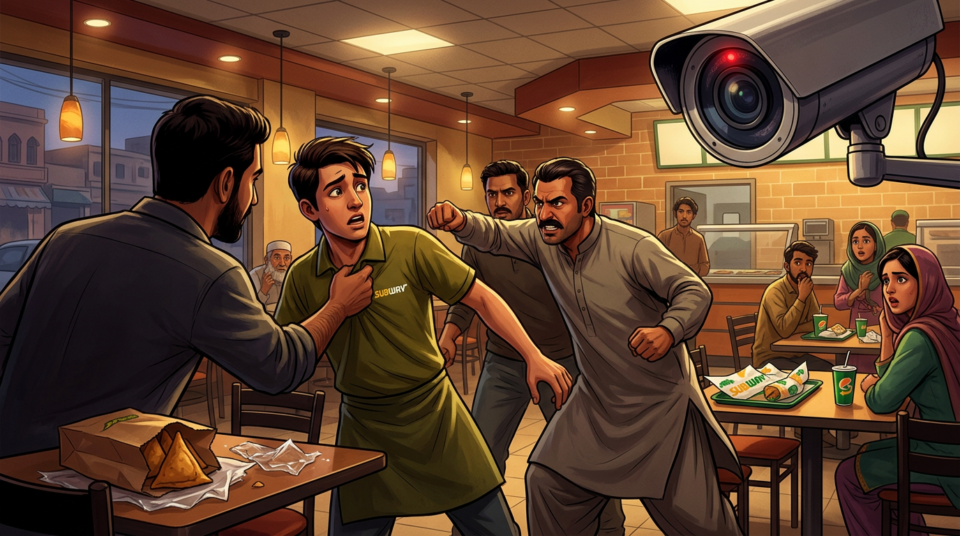 Subway employee assaulted in Multan for enforcing no-outside-food policy