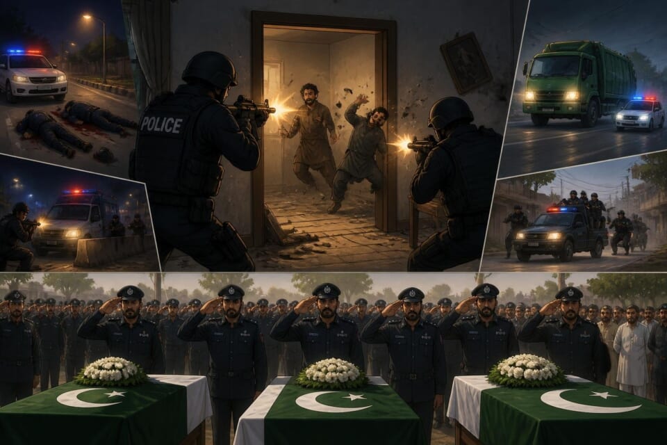 Suspects in Killing of Three Lahore Police Officers Killed in Muridke Operation