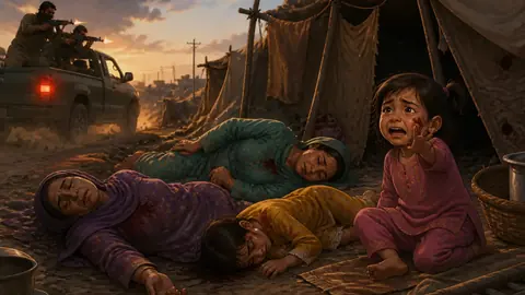 اس خبر کے لیے متحرک اداریاتی خاکہ: فیصل آباد: خانہ بدوش خاندان کے گھر پر فائرنگ، تین خواتین جاں بحق