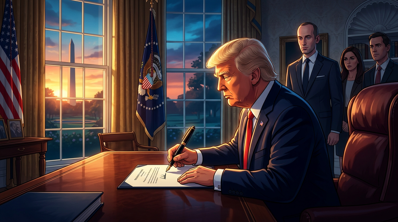 Trump signs executive orders to limit US birthright citizenship