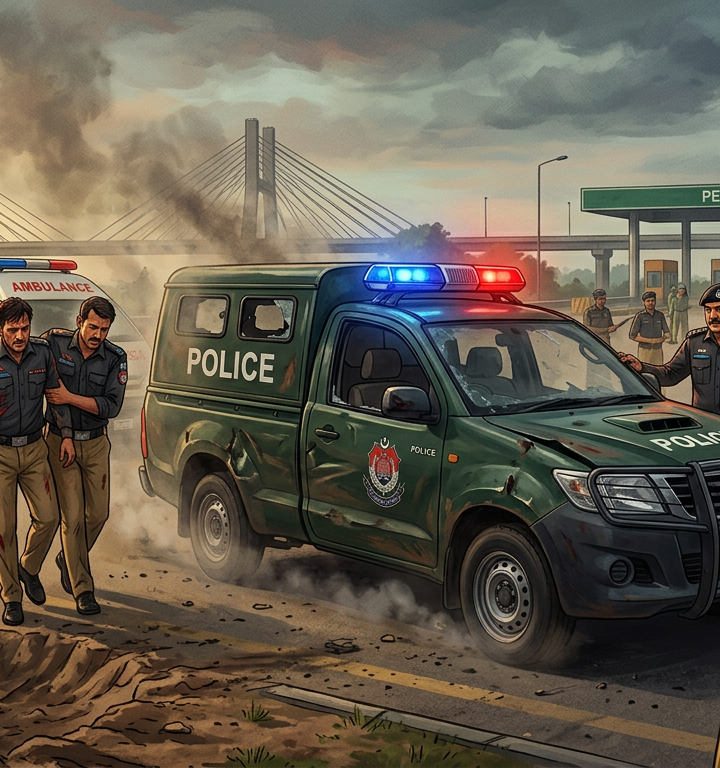 Police Van Targeted in Peshawar IED Attack, Two Officers Hurt