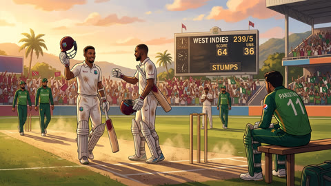 Babar Azam Scores 10th Test Century Against West Indies