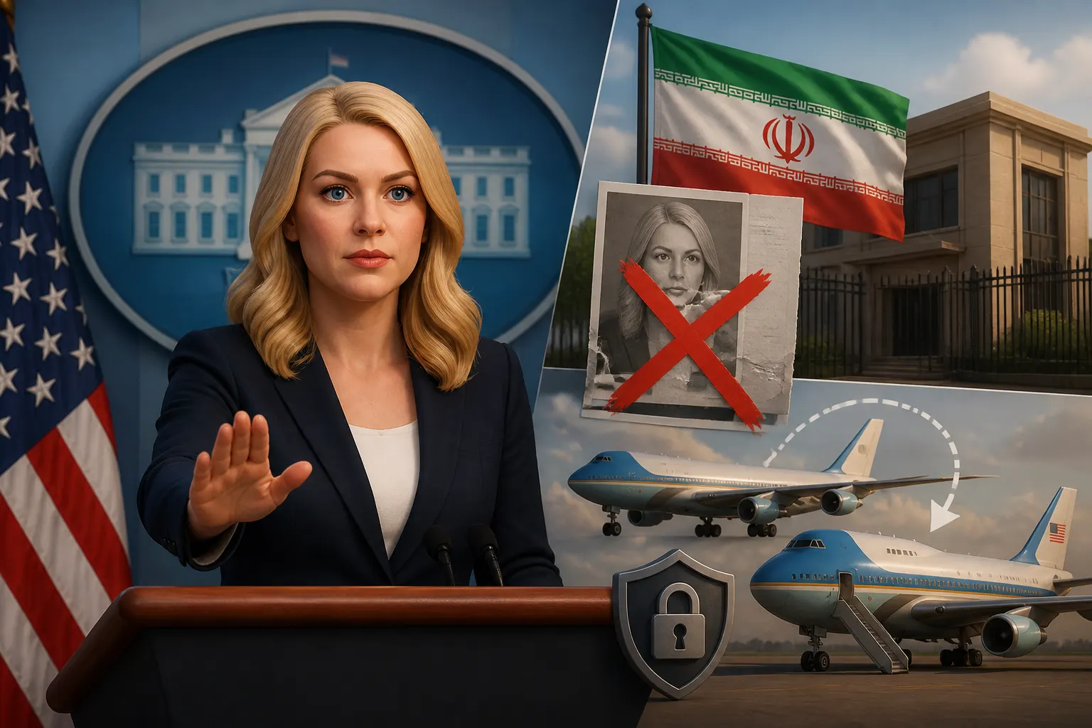 White House Denies Iranian Embassy Claim of Aide Caroline Leavitt’s Resignation
