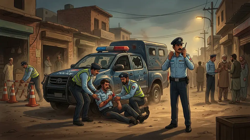 3 Traffic Policemen Martyred in Attack on Van in Tank, KP