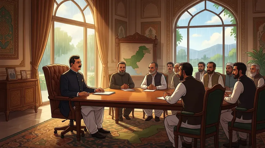 Acting President Gilani Discusses Political Situation with Former Ministers, PPP Members