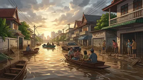 Bangkok Floodwaters Recede After Torrential Rains