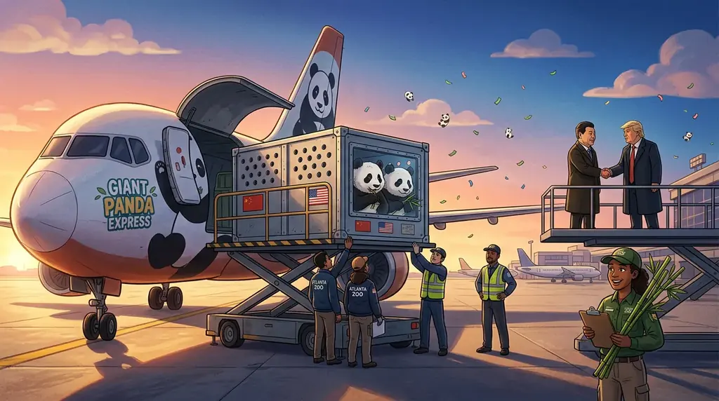 China sends two giant pandas to US as ‘panda diplomacy’ continues