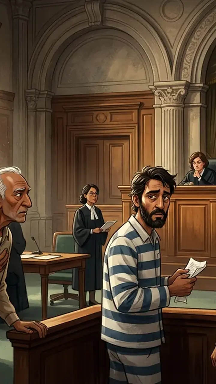 Animated editorial illustration for: Court Hears Plea for Equal Medical Facilities for All Prisoners